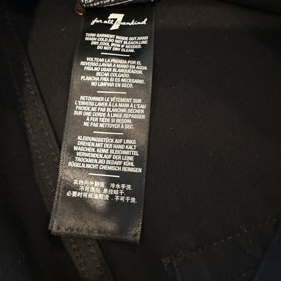 7 for all mankind high waist ankle skinny waxed jeans, size 27 - Picture 6 of 7